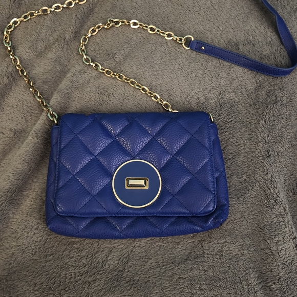 Banana Republic Handbags - Banana Republic Royal Blue Quilted Crossbody Bag